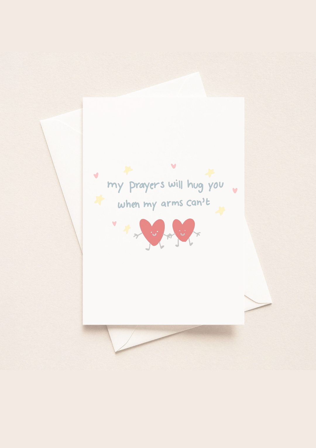 My Prayers Will Hug You Card (A5)