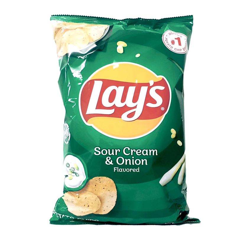 Lays Sour Cream and Onion Potato Chips 170g