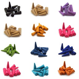 Conitos de incienso con aroma.