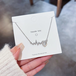 Collier Star forme de cœur en acier inoxydable 