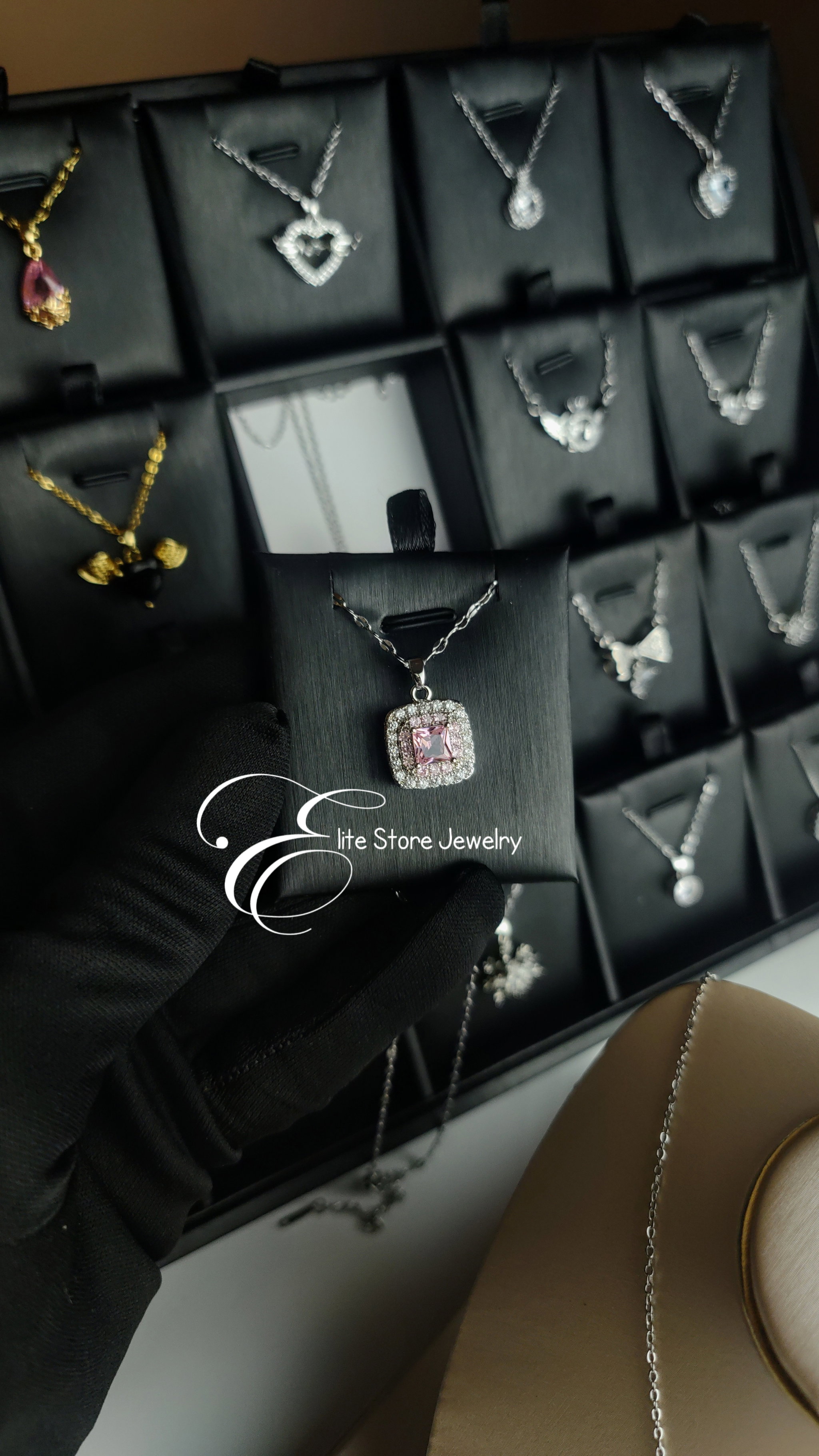Collier Femme acier zirconia_0