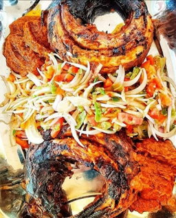 Attiéké + Poisson Fumé