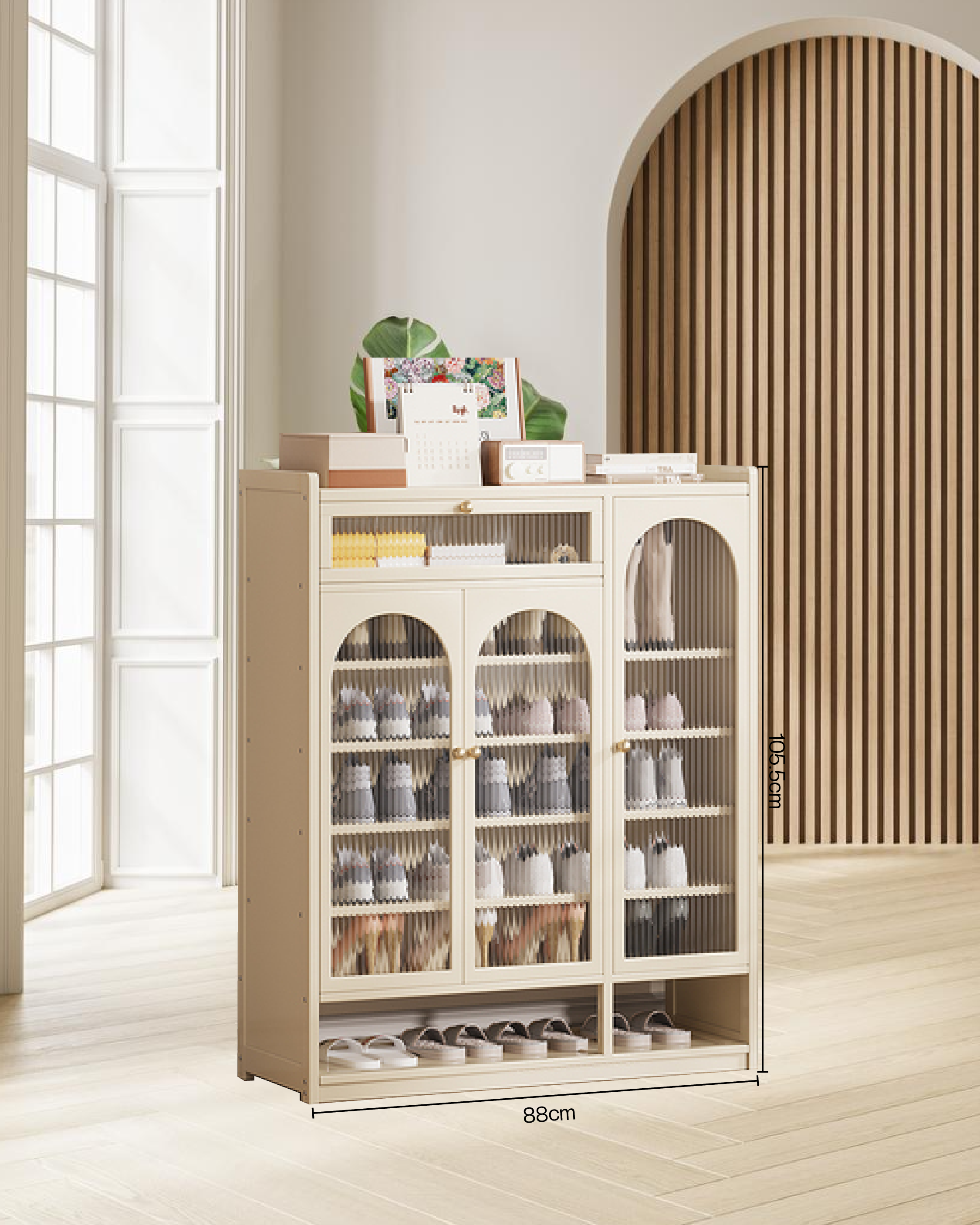 10500099/C - OAKLYN SHOE CABINET - 8 TIER