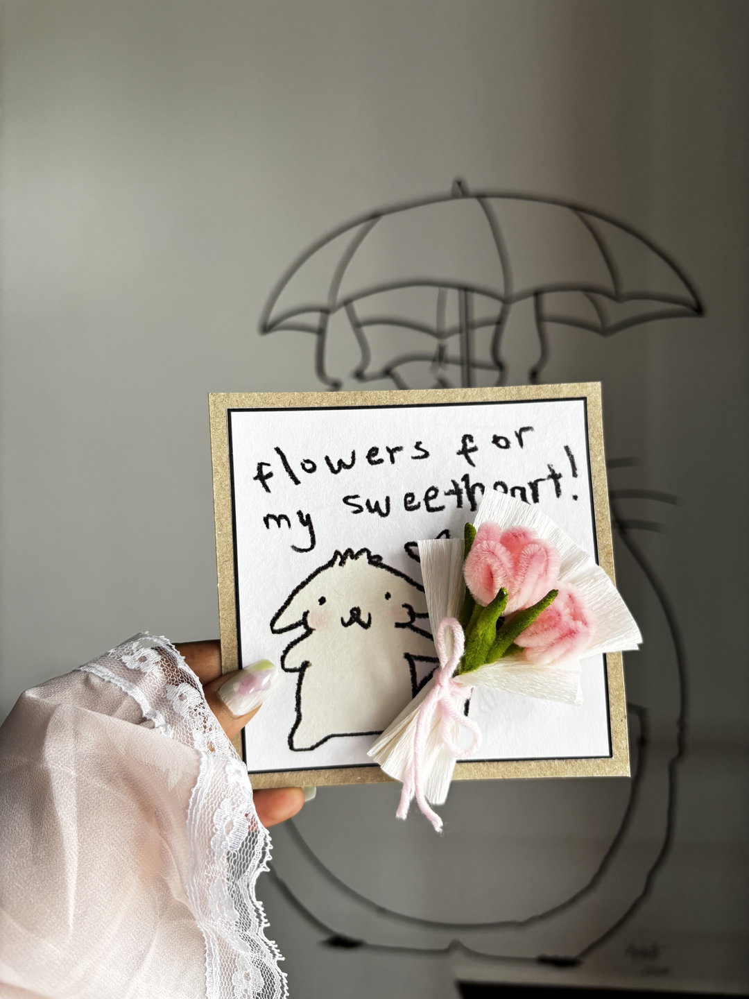 Flowers for my sweetheart card