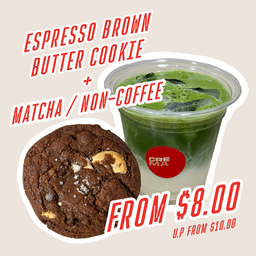 Cookie + Matcha/Non-Coffee Combo