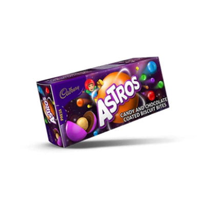 π« Cadbury Astros Candy and Chocolate Coated Biscuits Bites 40g