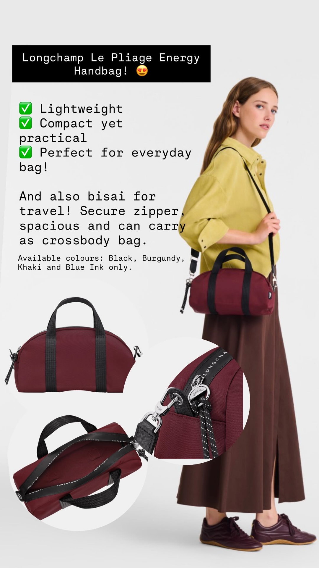 LONGCHAMP LE PLIAGE ENERGY HANDBAG