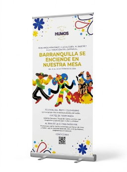 1 Pendón + Diseño Incluído