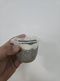 Budinca chia & iaur vegan + fructe