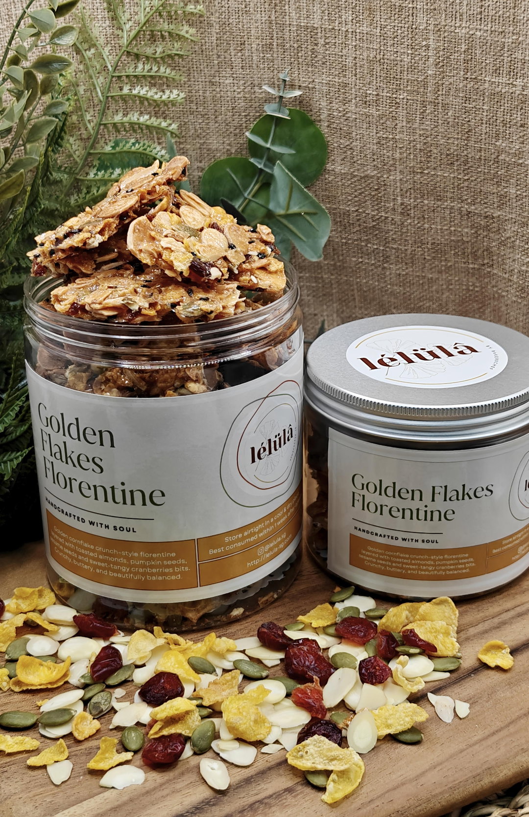 Golden Flakes Florentines 