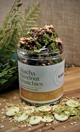 Matcha Hazelnut Crunchies 
