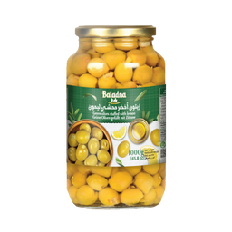 1000g | Baladna   Grüne Oliven Zitrone | بلدنا زيتون أخضر بالليمون