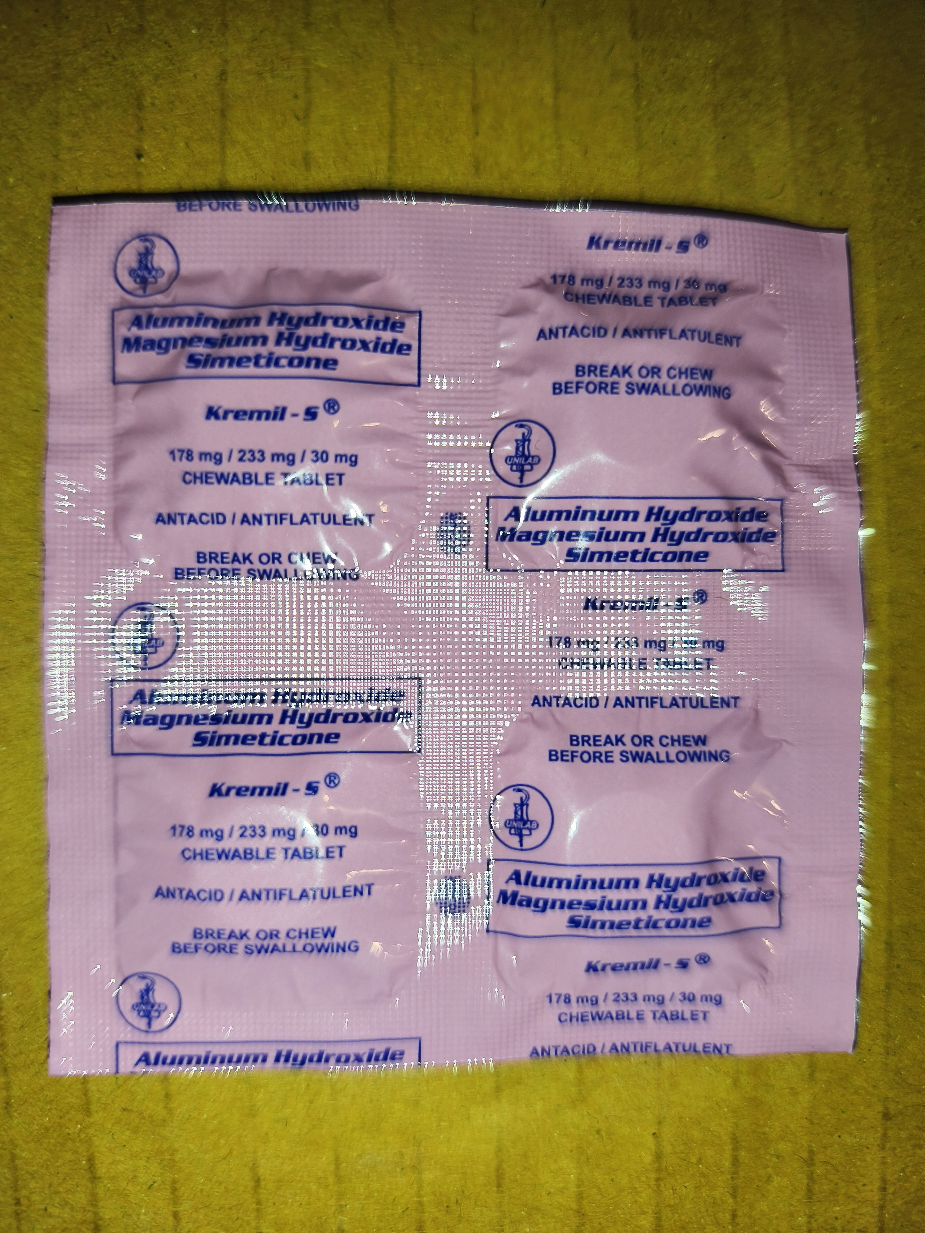 Kremil-S Chewable Tablet (4 pcs/pack)_1