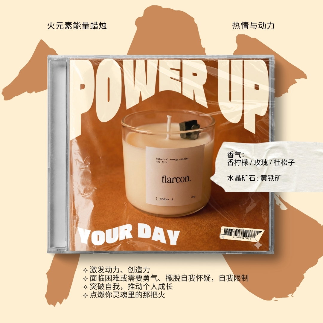 Energy Candles: The Elemental 5  ⟡ 五行能量水晶蜡烛_3