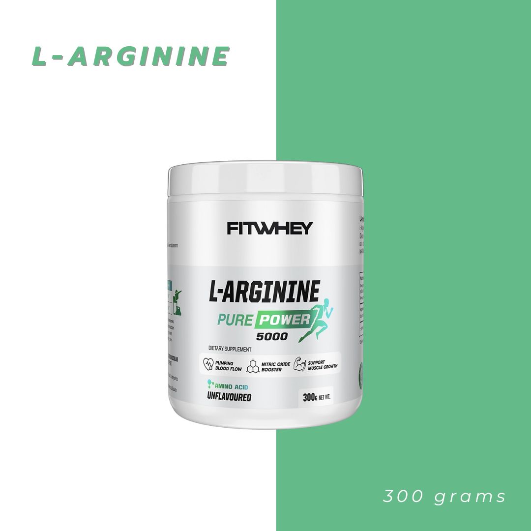 FITWHEY L-Arginine 5000 Pure Powder 300g | Pump & Nitric Oxide Support | No Stim_9