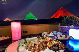 Sound and light show with Dinner with Pyramids view Roof Top Restaurant