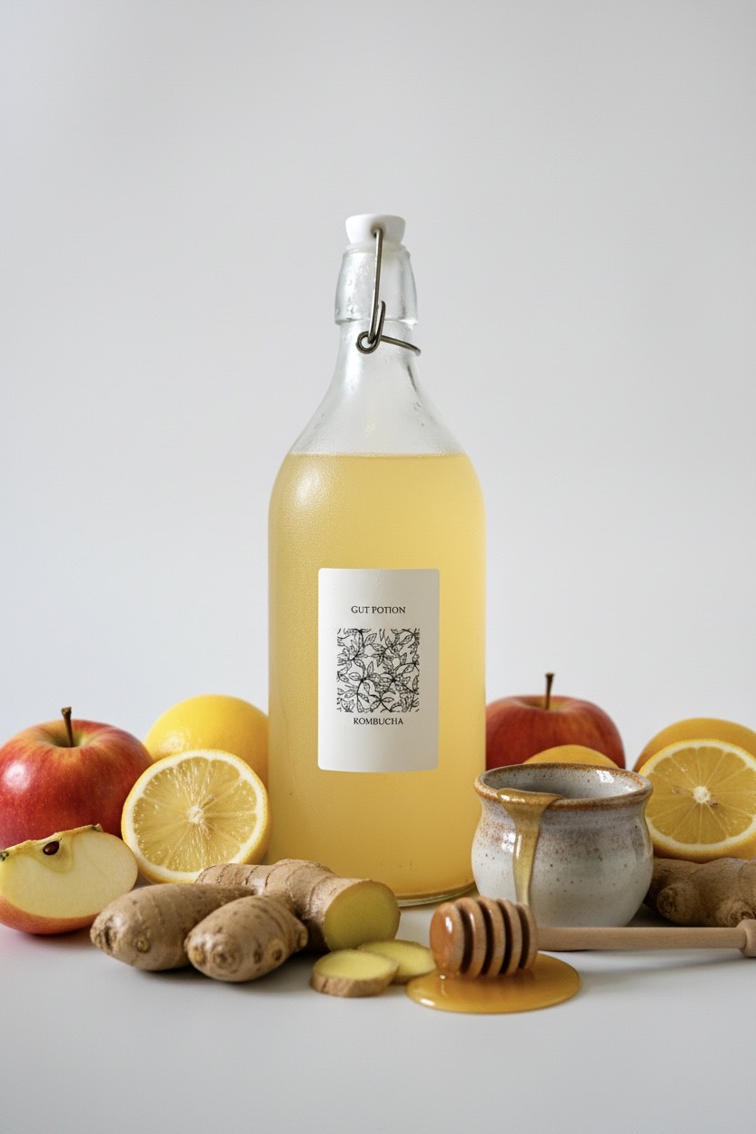 Apple Lemon Ginger Kombucha 1000ml