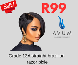 side part razor pixie wig