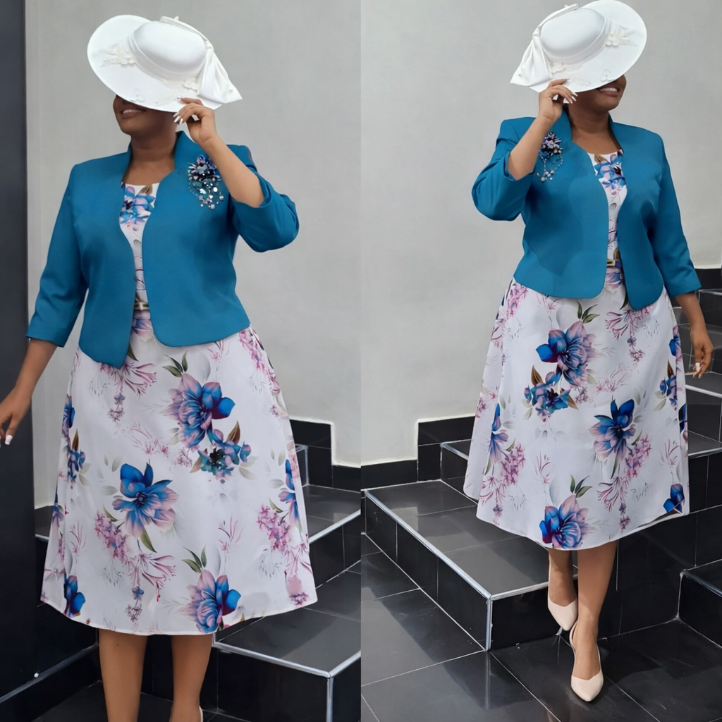 Ensemble Élégance Florale Prestige – Édition Chic_1