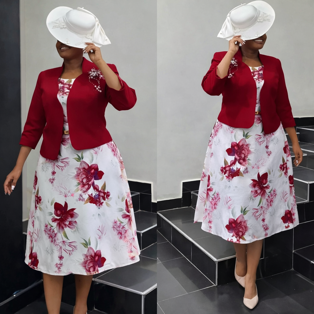 Ensemble Élégance Florale Prestige – Édition Chic_3