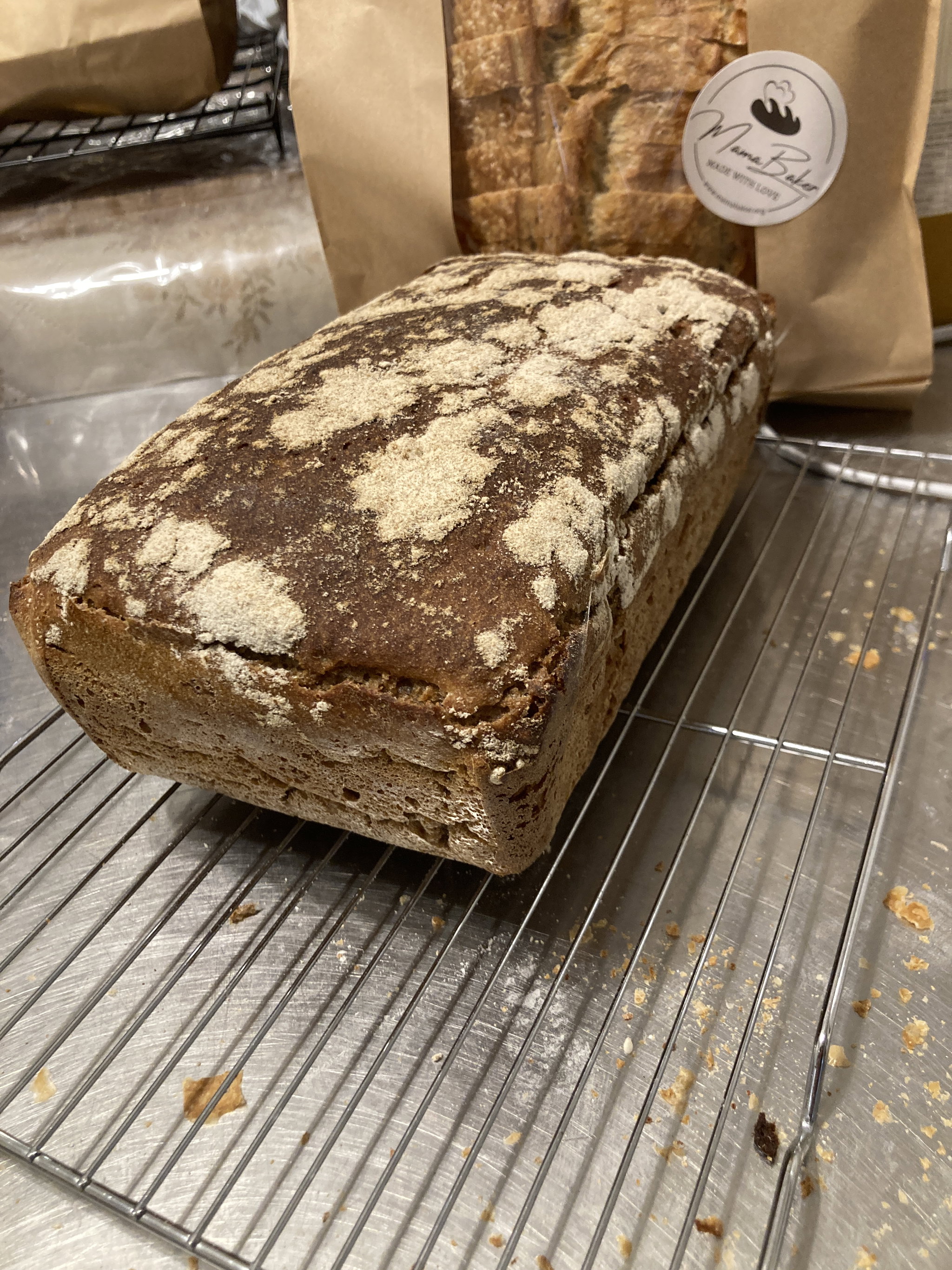Sourdough Rye Bread לחם מחמצת שיפון_0