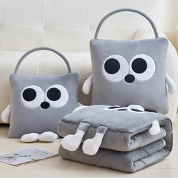 10700107 - BIG EYES BLANKET (GREY)
