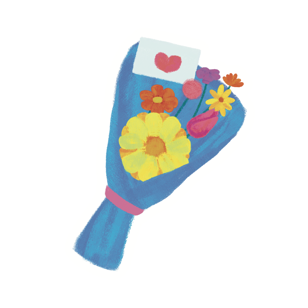 Bouquet Sticker (4cm)