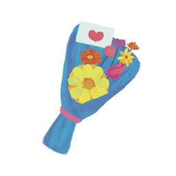 Bouquet Sticker (4cm)