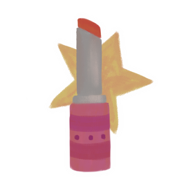 Lipstick Sticker (4cm)