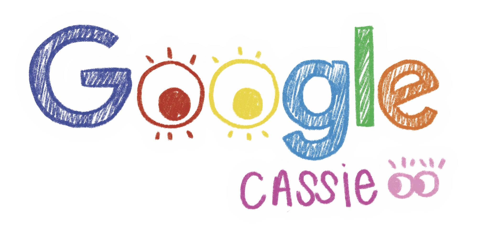Google Cassie Sticker (8cm)