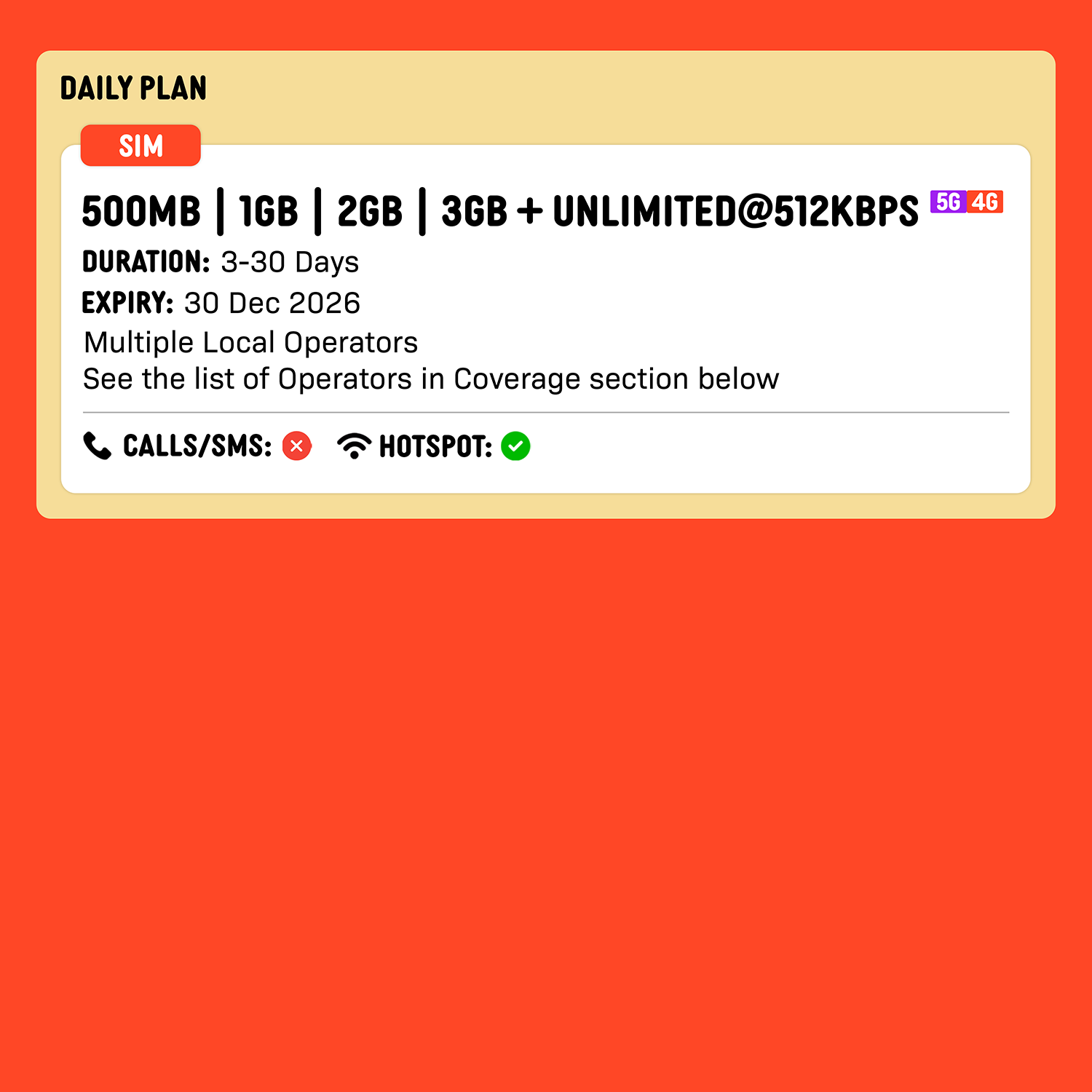 SIMPLY Southeast Asia (Malaysia/Indonesia/Thailand/Singapore) SIM | Up to 30 Days - Daily 500MB–3GB + Unlimited Data_1