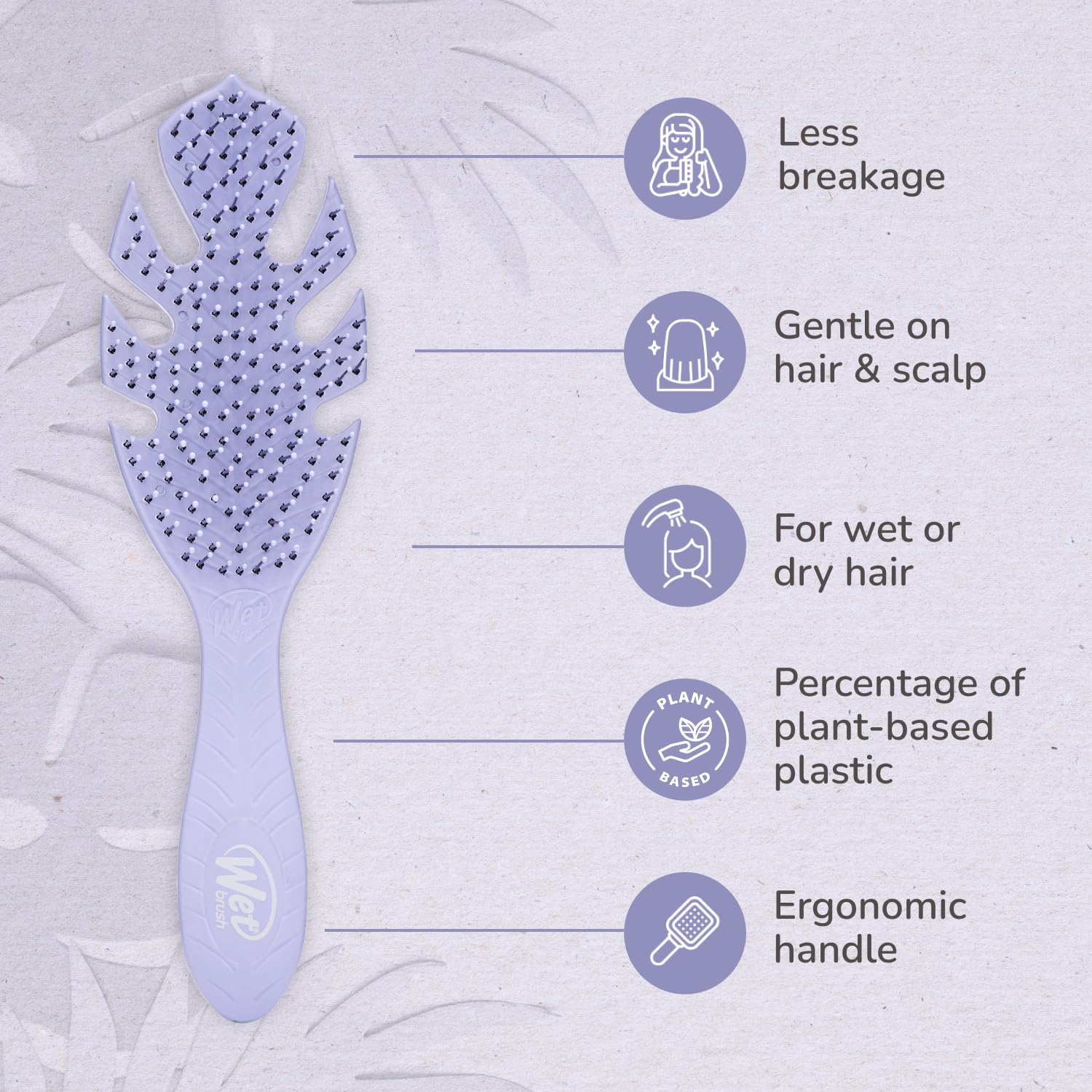 Wet Brush - Go Green Detangler Purple_3
