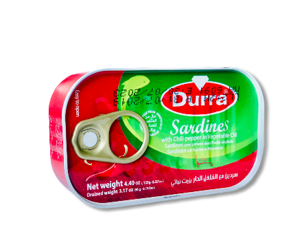 125g | Durra   Sardine scaharf | الدرة سردين حار