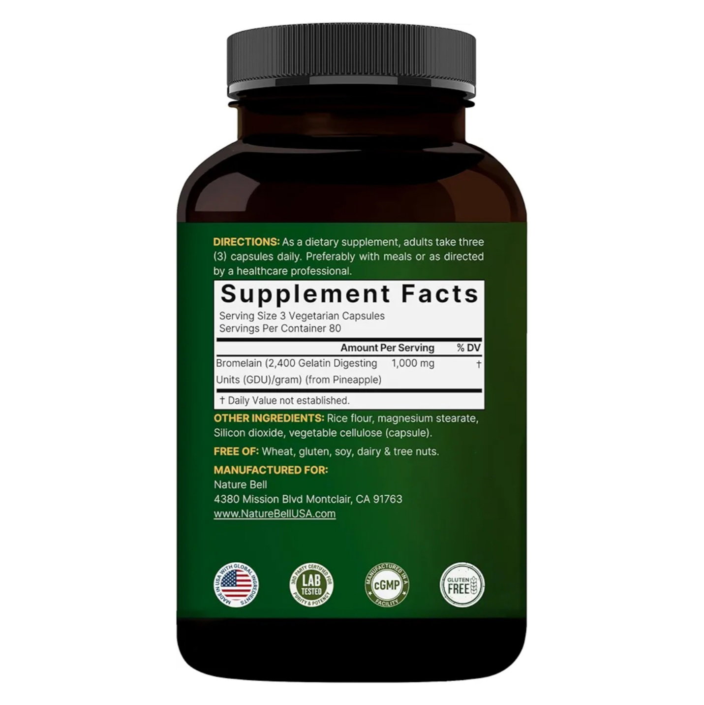 NatureBell - Bromelian 1000 mg_1