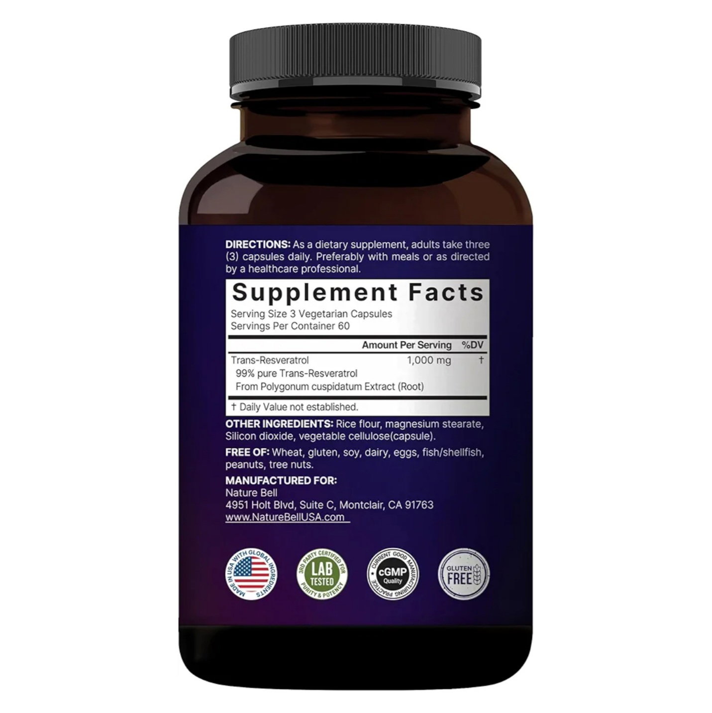 NatureBell - Resveratrol 1000 mg_1
