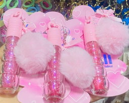 Lipgloss con llavero 