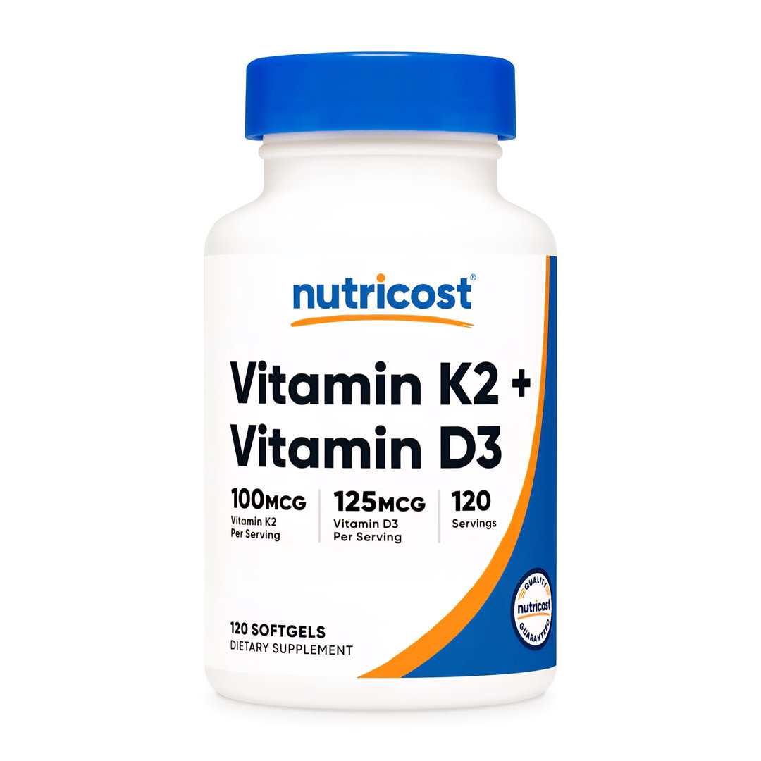 Nutricost - Vitamin K2 + Vitamin D3 Softgels