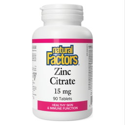 Natural Factors - Zinc Citrate 15 mg