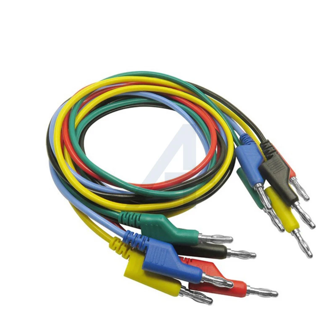Cordons de mesure avec fiches mâles AT-TL021A Long. 100cm