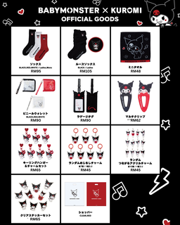 Babymonster x Kuromi Official Merch