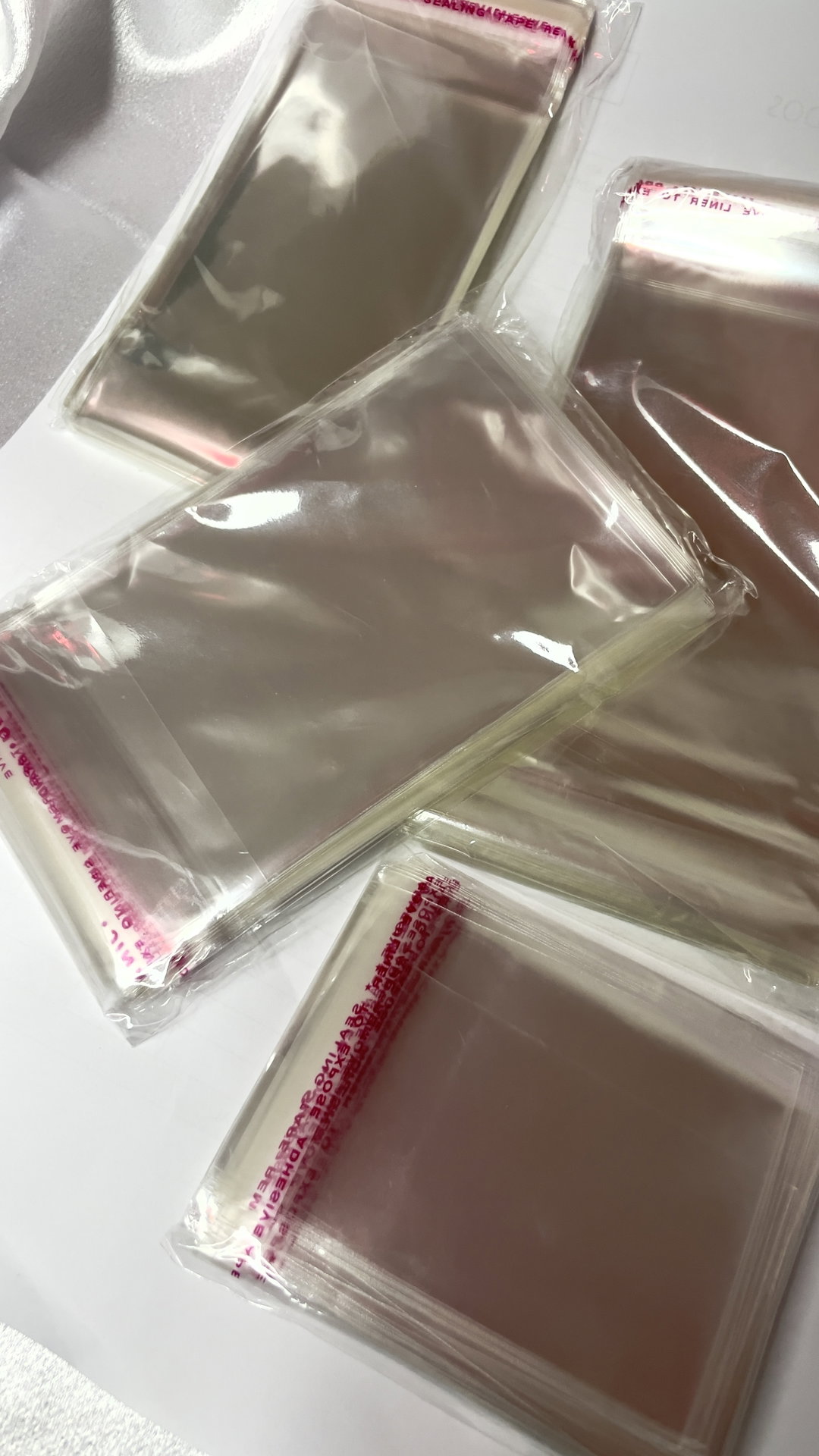 Saquetas plásticas para embalagens 