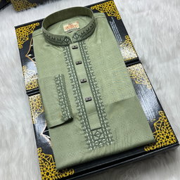 Embroidery Cotton Panjabi  এম্ব্রডারি কাজ করা প্রিমিয়াম কোয়ালিটি