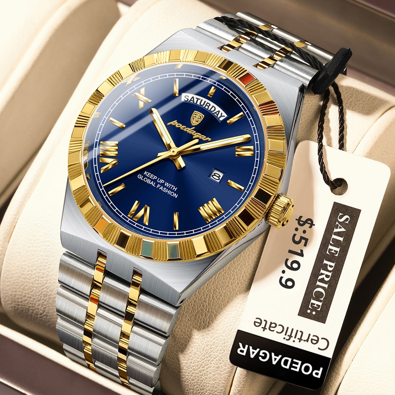 Luminous Quartz Men's Watch_9