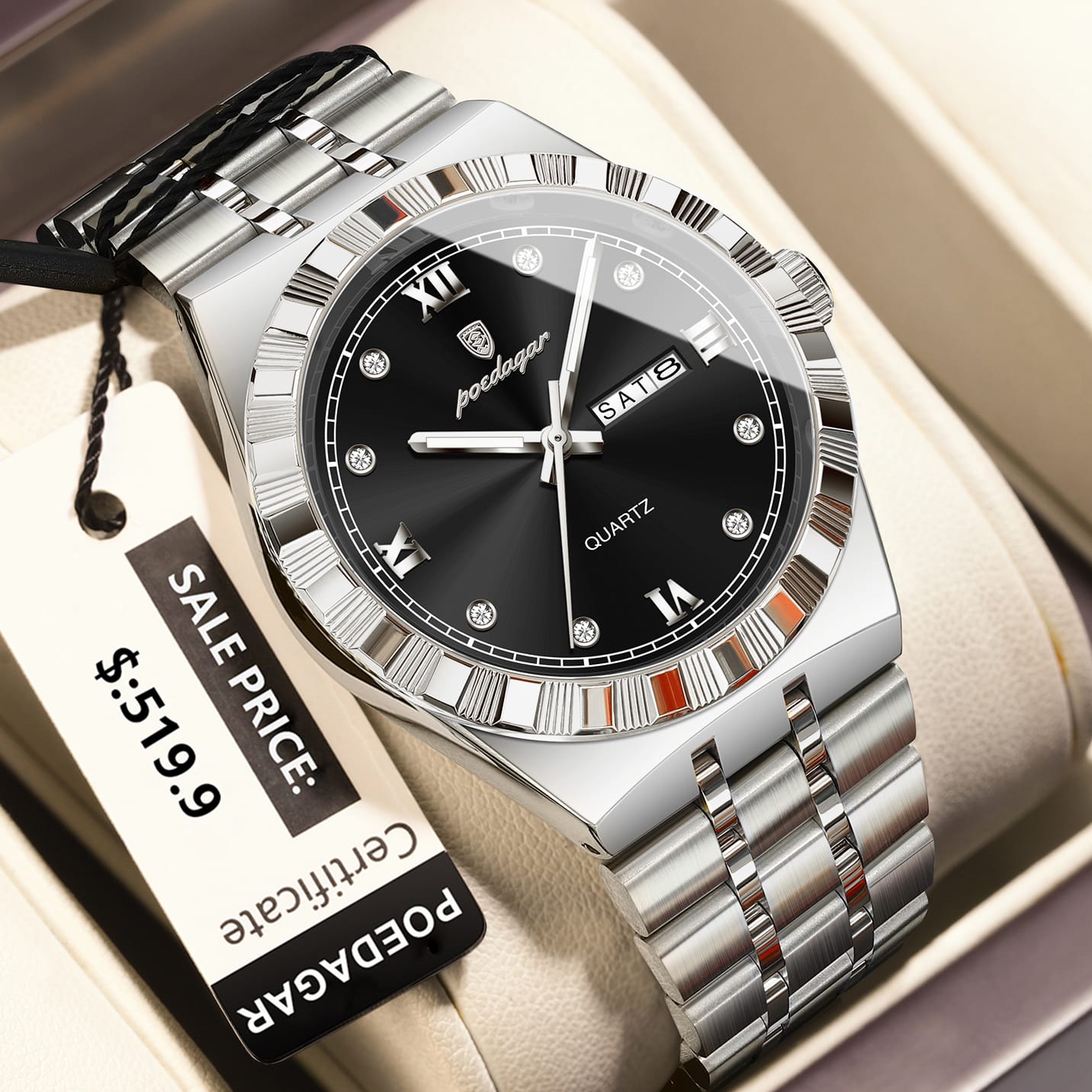 Luminous Quartz Men's Watch_8