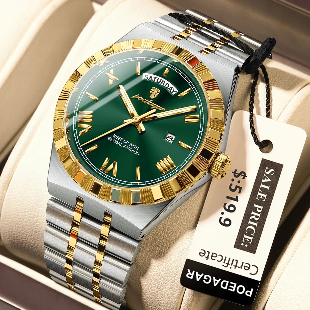 Luminous Quartz Men's Watch_3