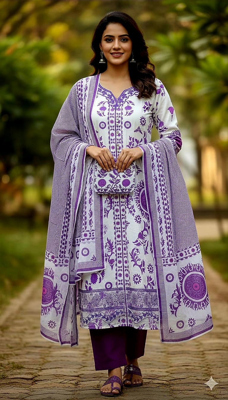 Three Piece  Cotton febrics_2