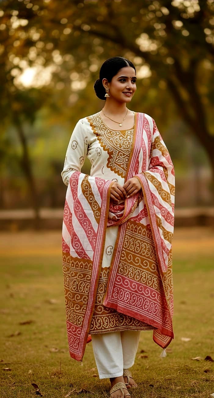 Three Piece  Cotton febrics
