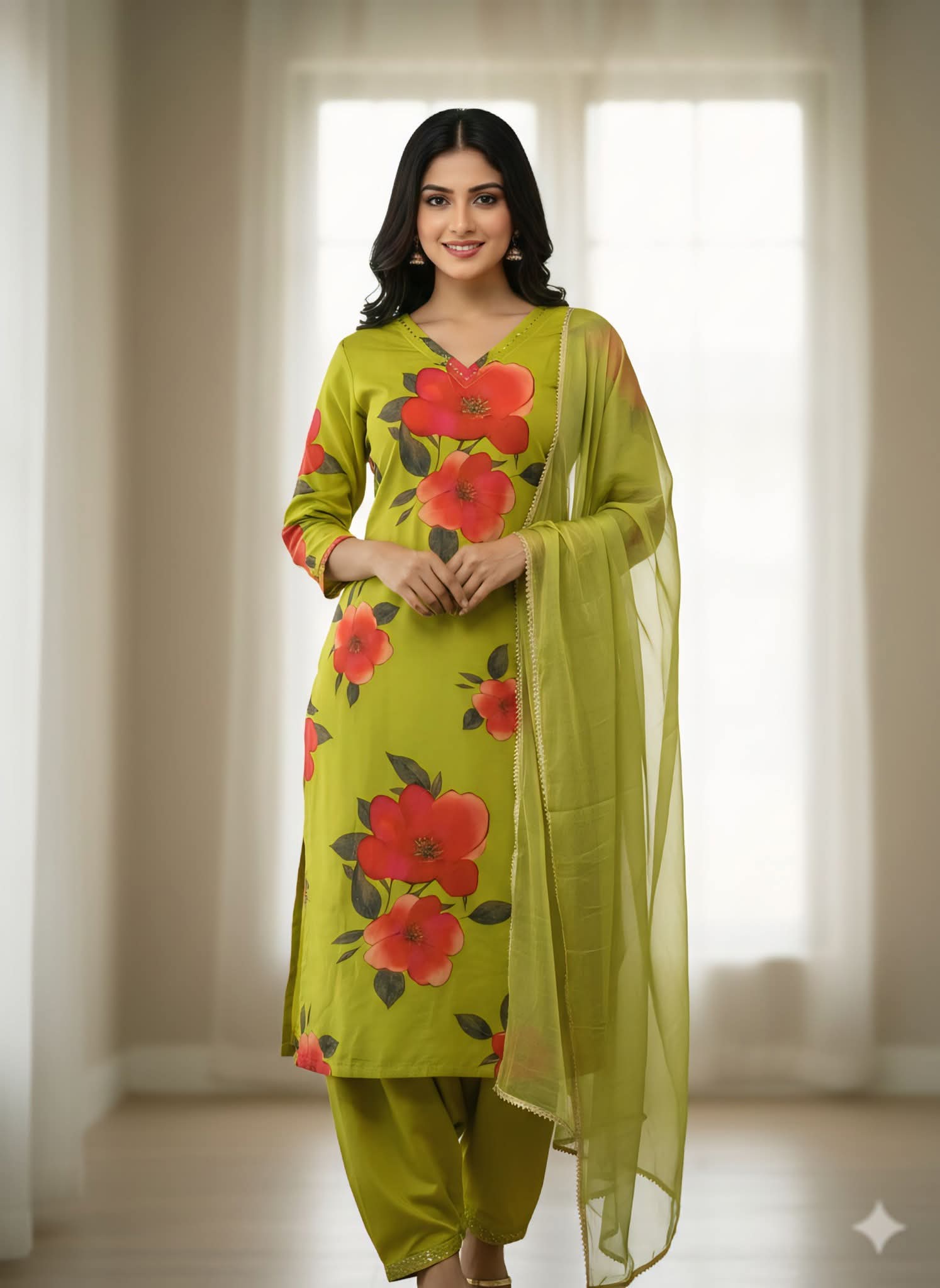 Indian weat less Georgette_1