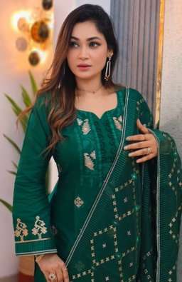 Unstitch Three Piece  স্ক্রিন প্রিন্ট /ব্লক প্রিন্ট থ্রি পিস