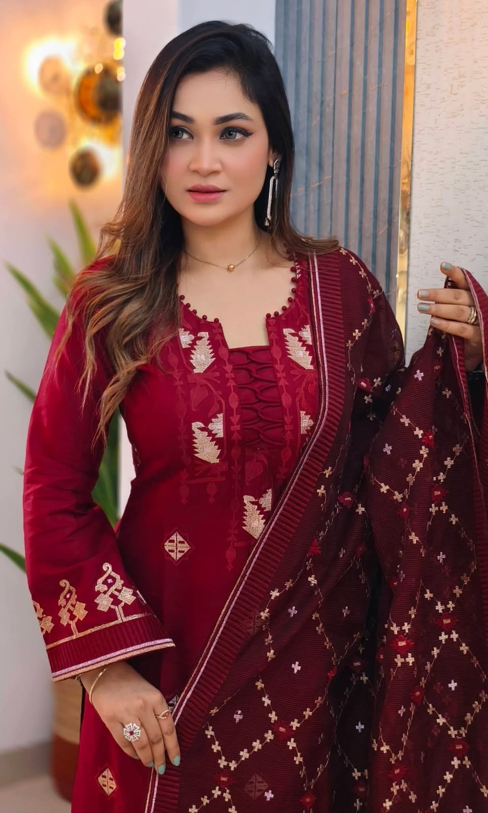 Unstitch Three Piece  স্ক্রিন প্রিন্ট /ব্লক প্রিন্ট থ্রি পিস_0
